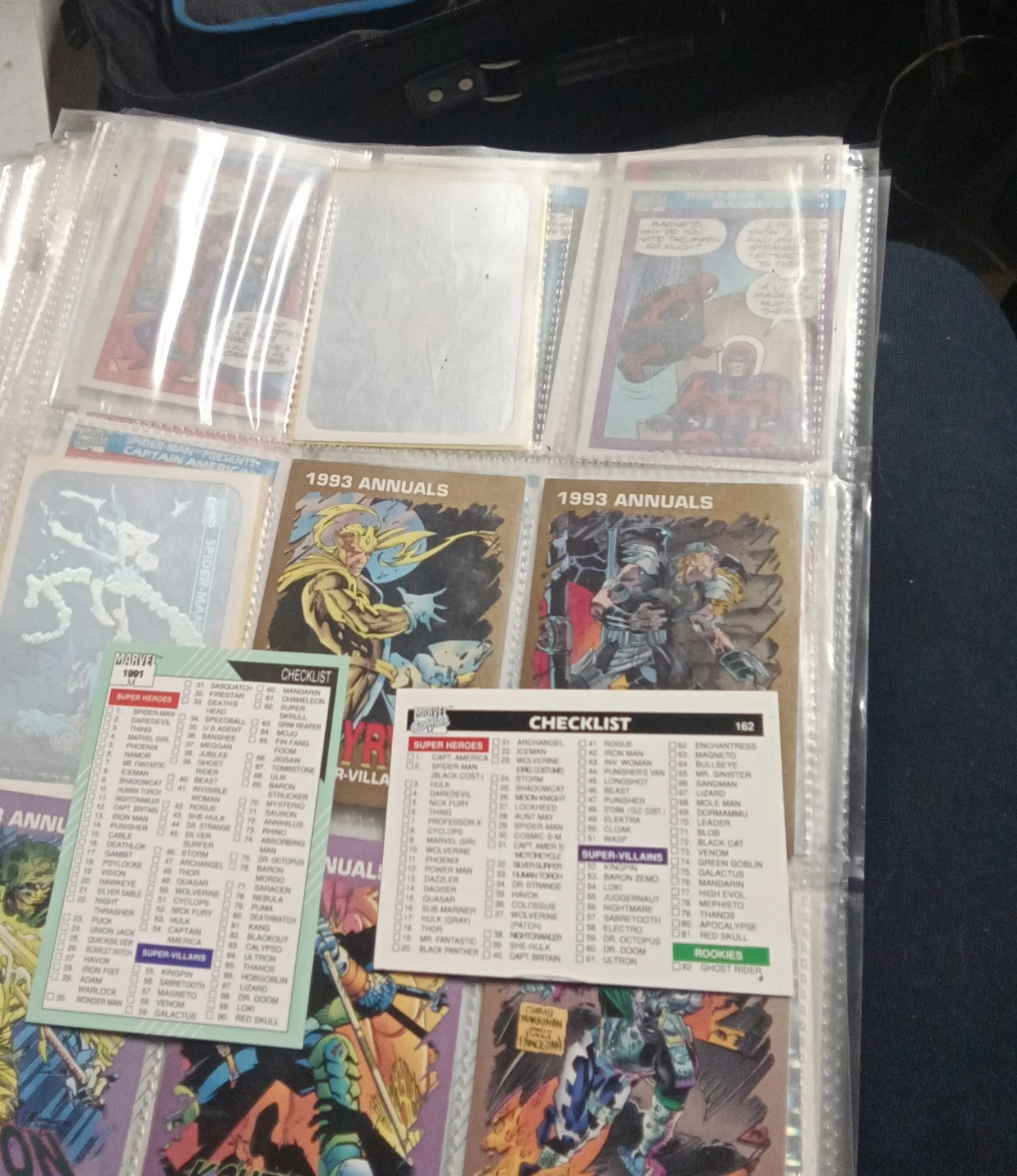 1990 and 1991 Marvel Trading Cards