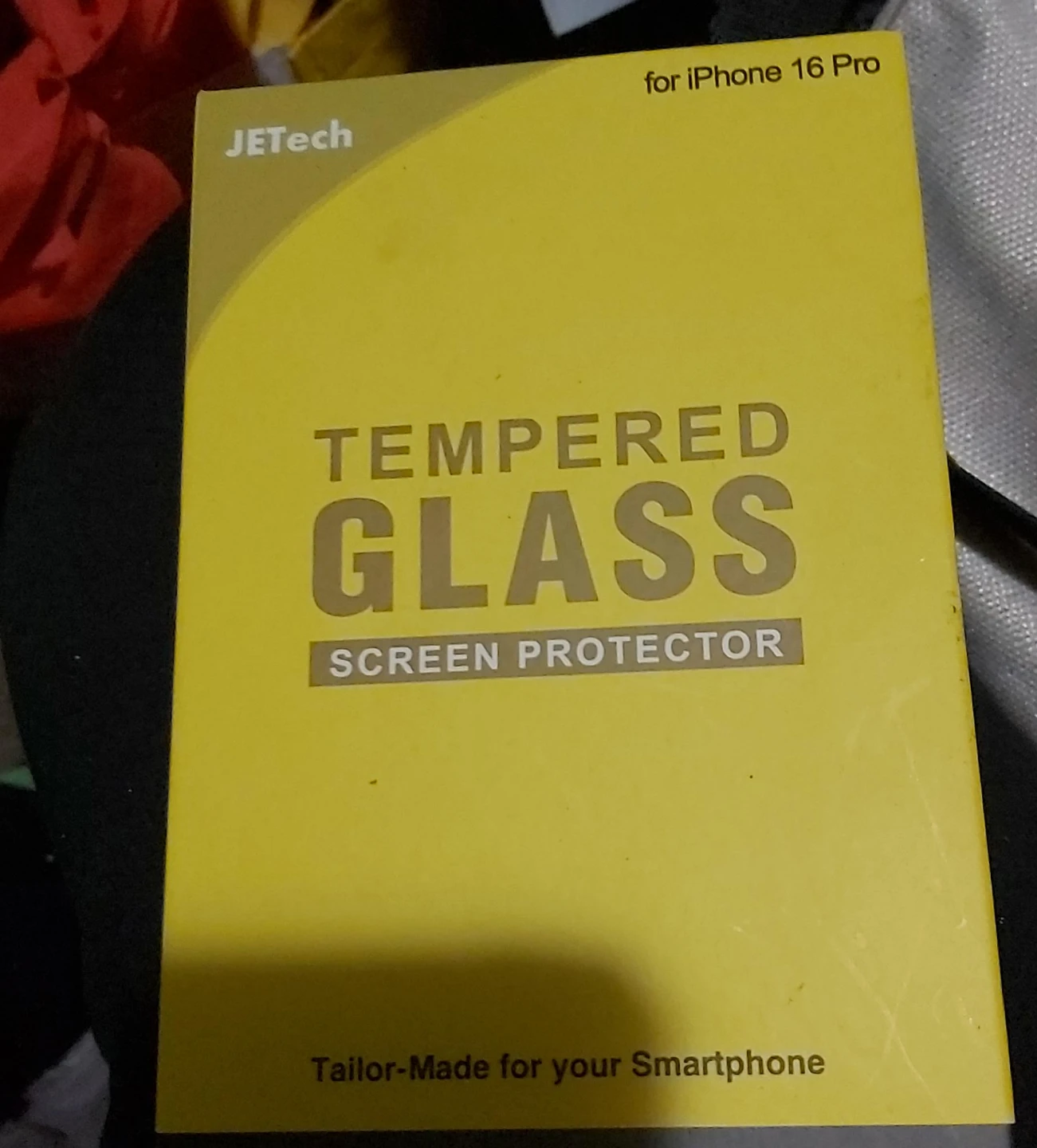 JEtech Tempered Glass Screen Protector for iPhone 16 Pro