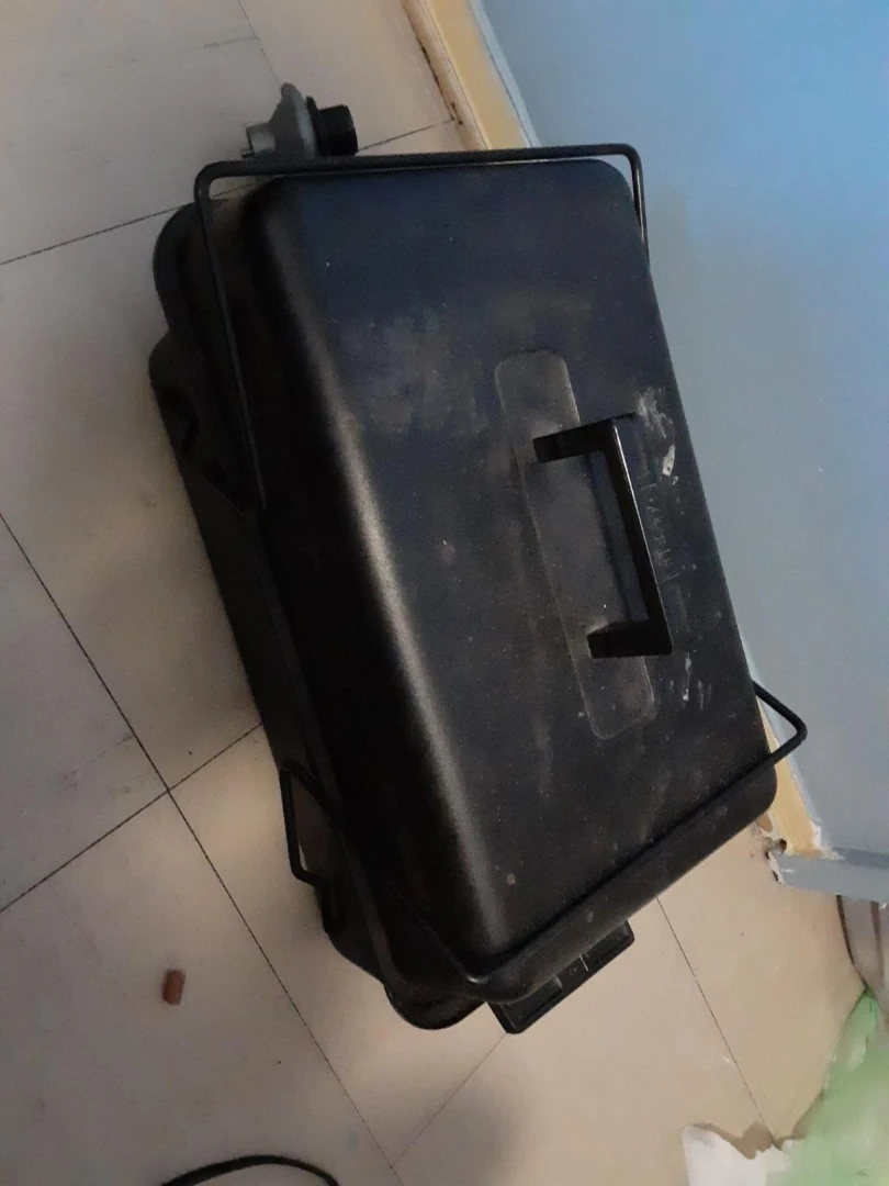 Black Portable Cooler Box with Handle