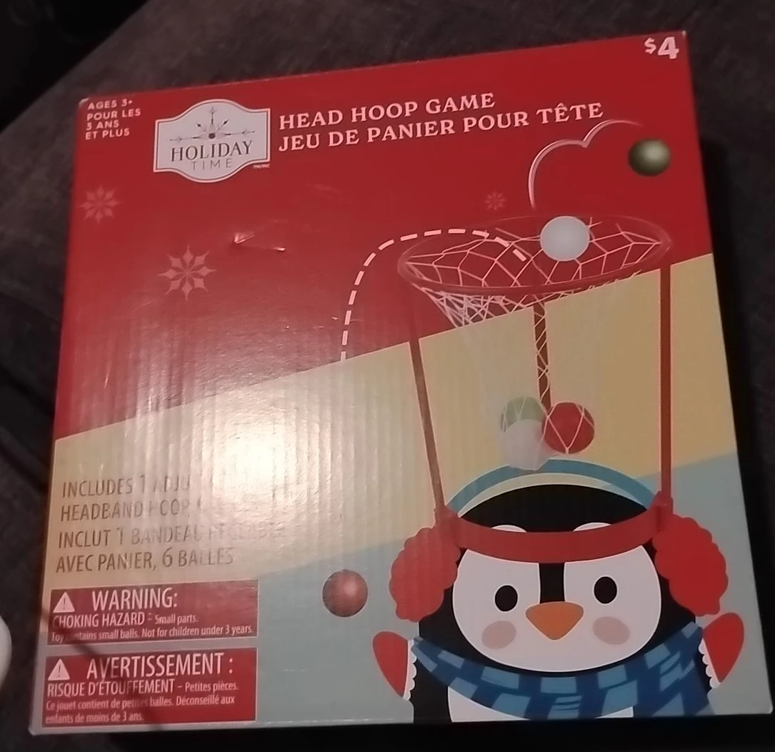 Holiday Time Head Hoop Game with 6 Balls