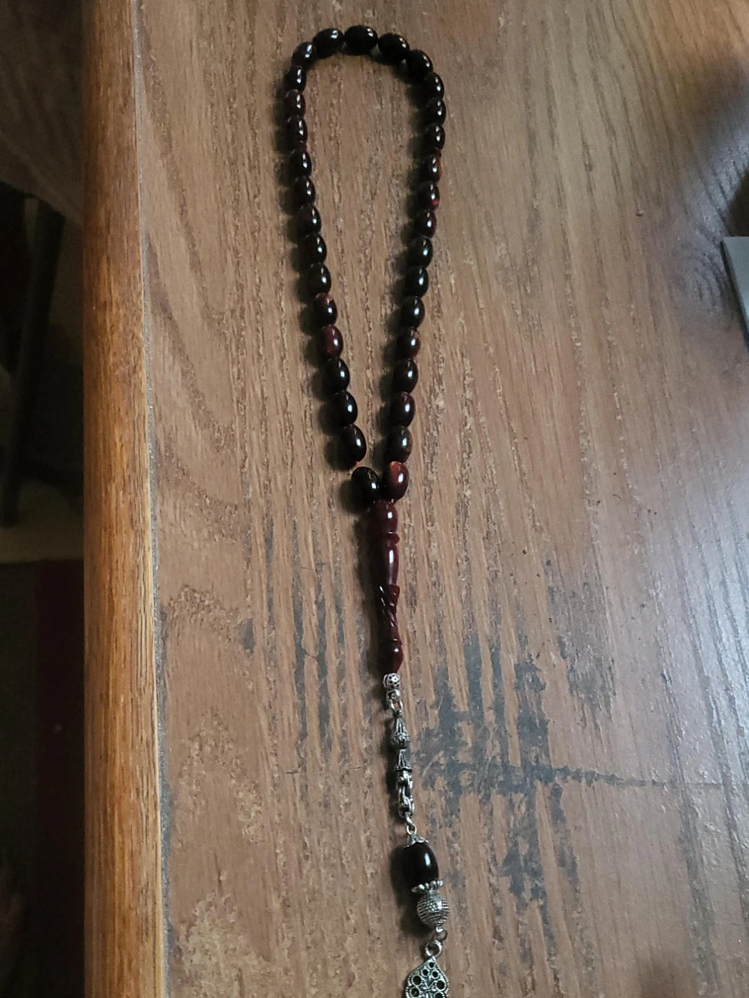 Dark Red Prayer Beads