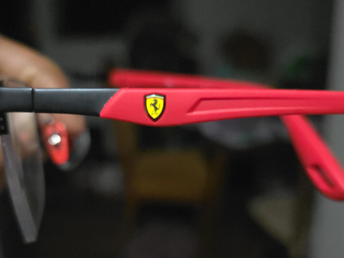 Ferrari Eyeglasses Frames Red Black