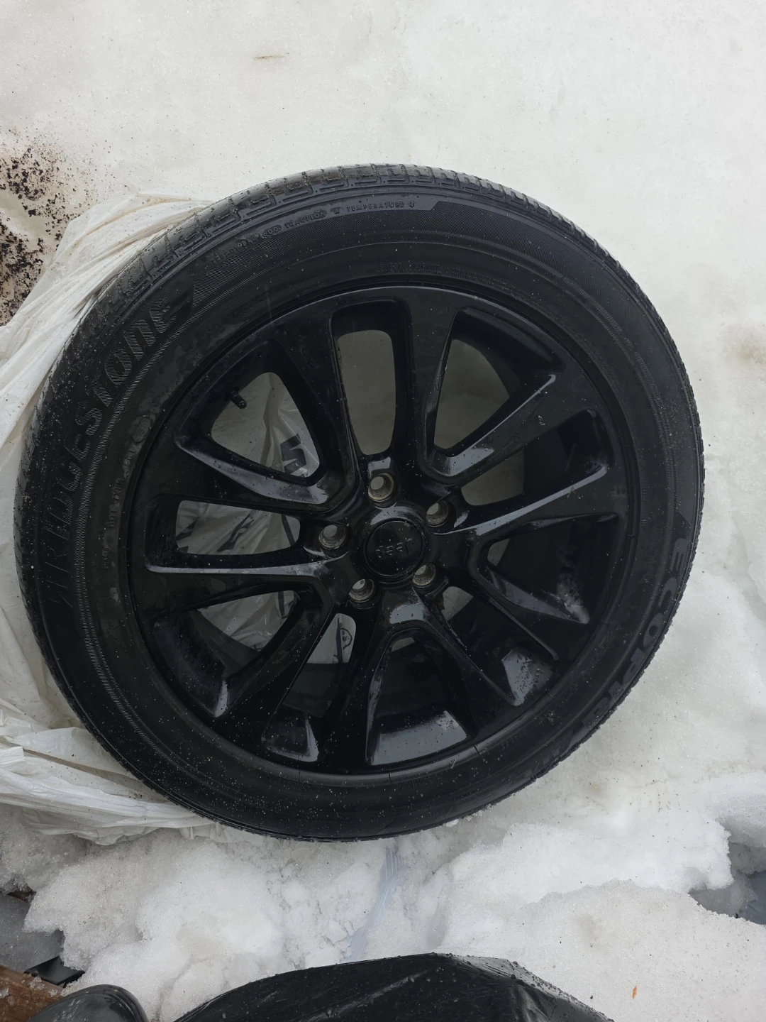 Black Jeep Alloy Wheel