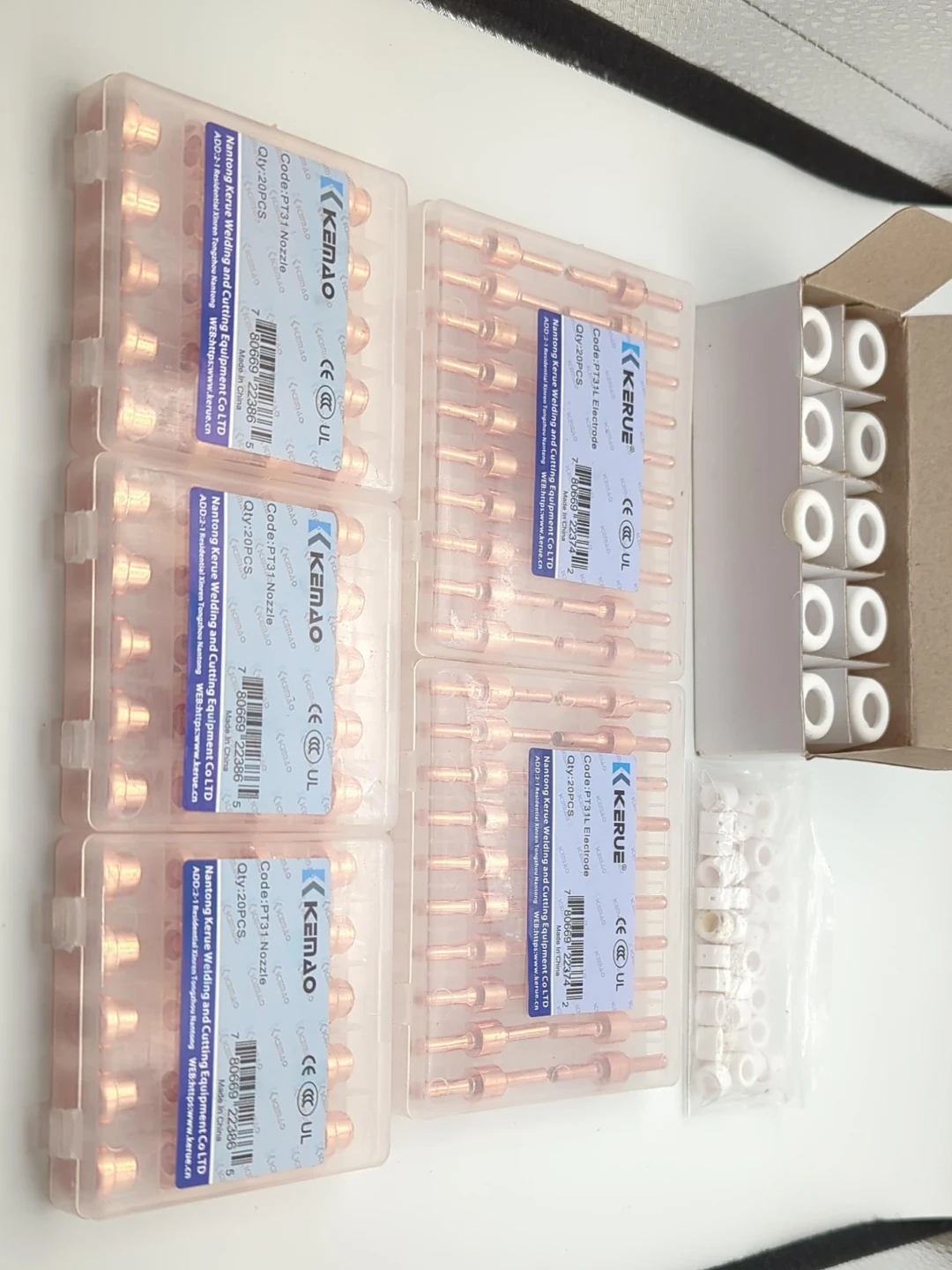 Plasma-Cutter Tip Kerue Electrodes & Kemao Nozzles Kit