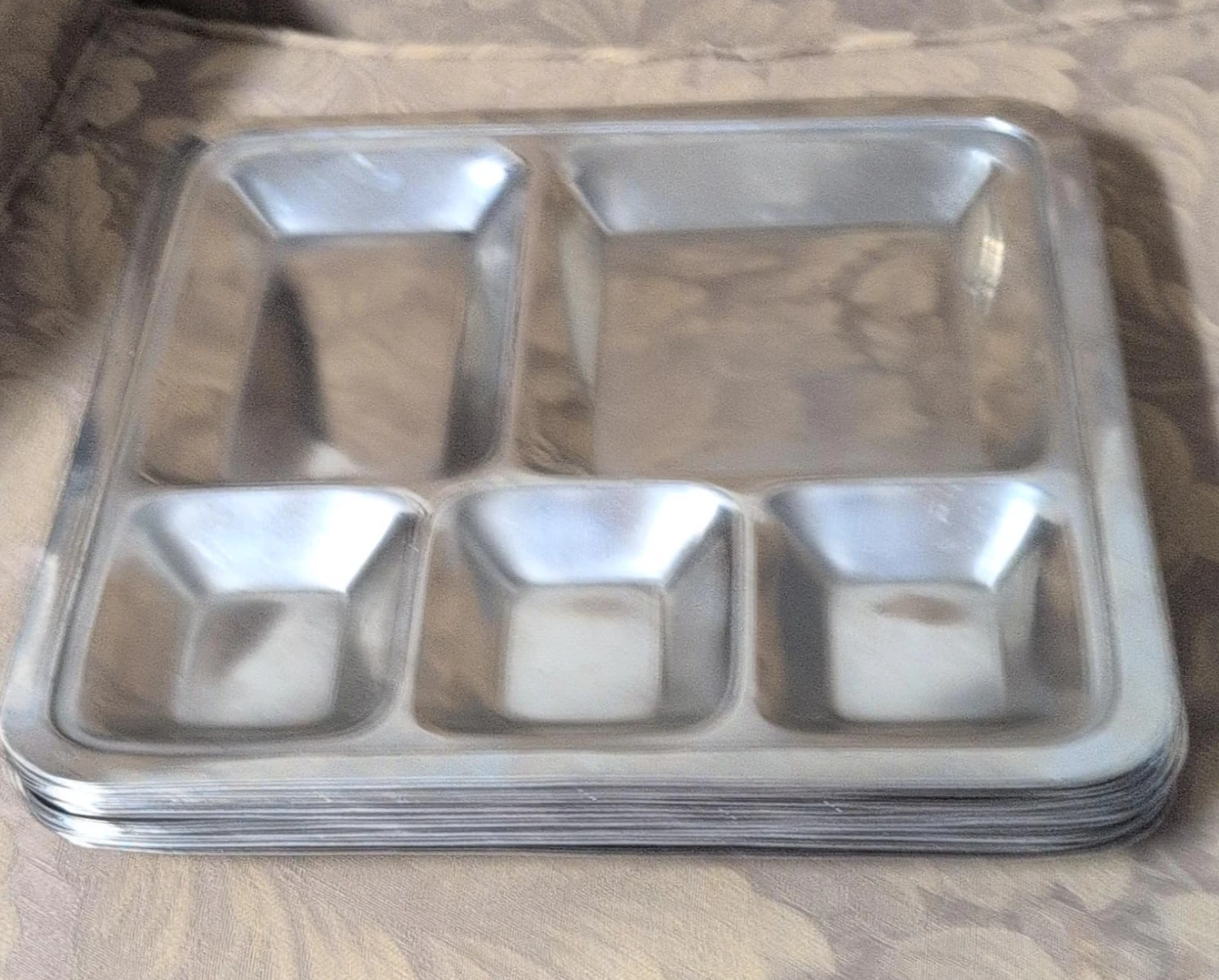 Stainless Steel Compartment Tray 22 trays $3 each