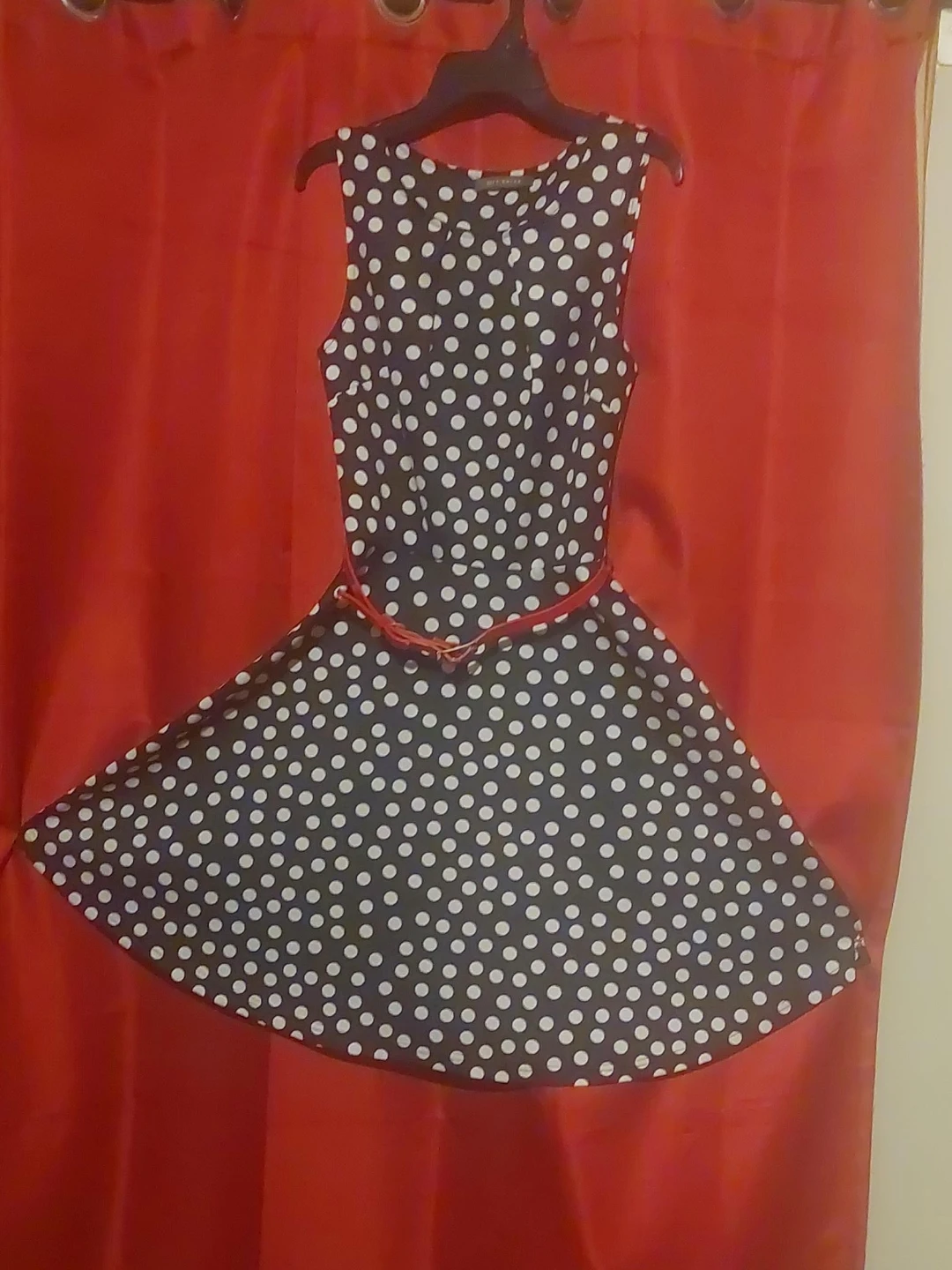 Polka Dot Sleeveless Fit and Flare Dress
