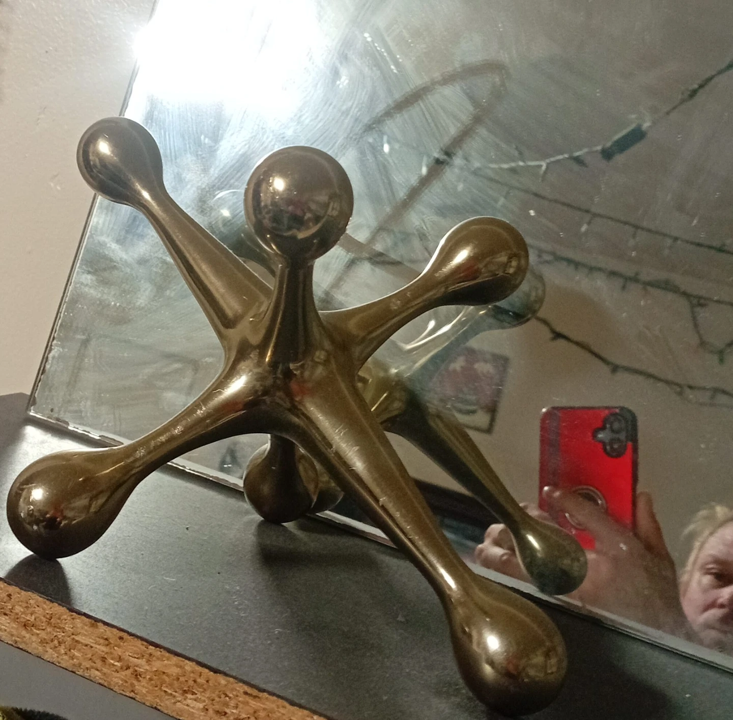 Large Brass Jacks Sculpture