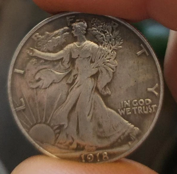 1918 Walking Liberty Half Dollar
