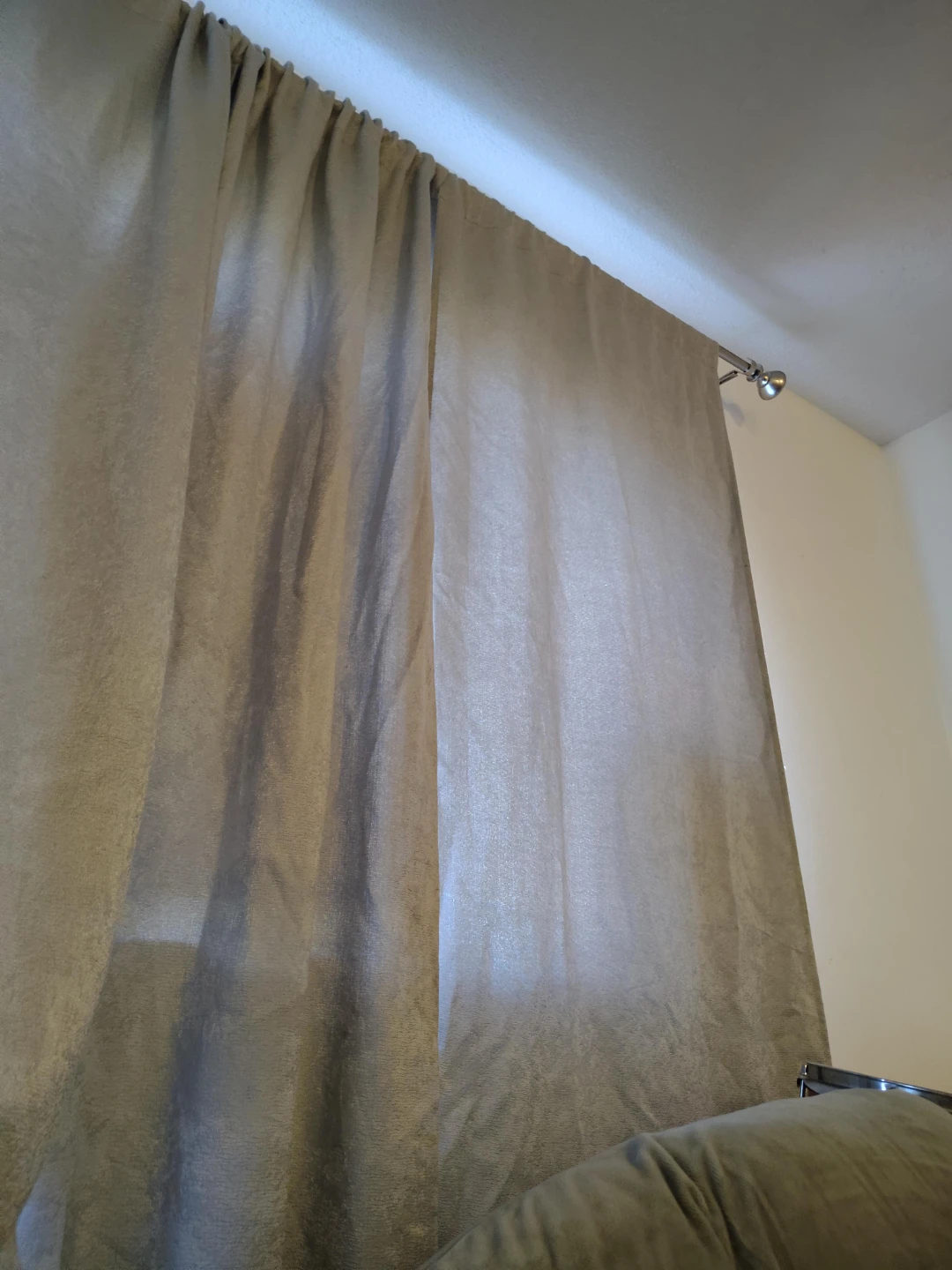 Silver Rich Linen Curtains