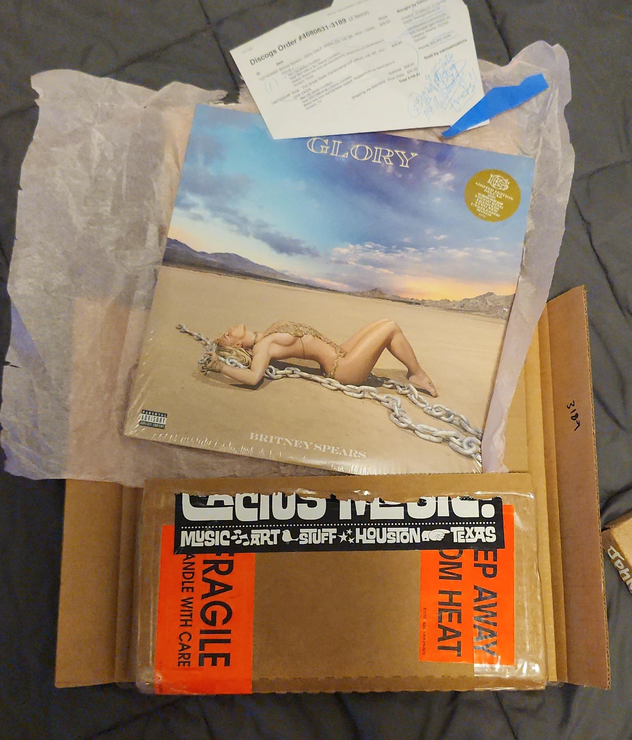 Britney Spears Glory Limited Edition Deluxe Vinyl LP