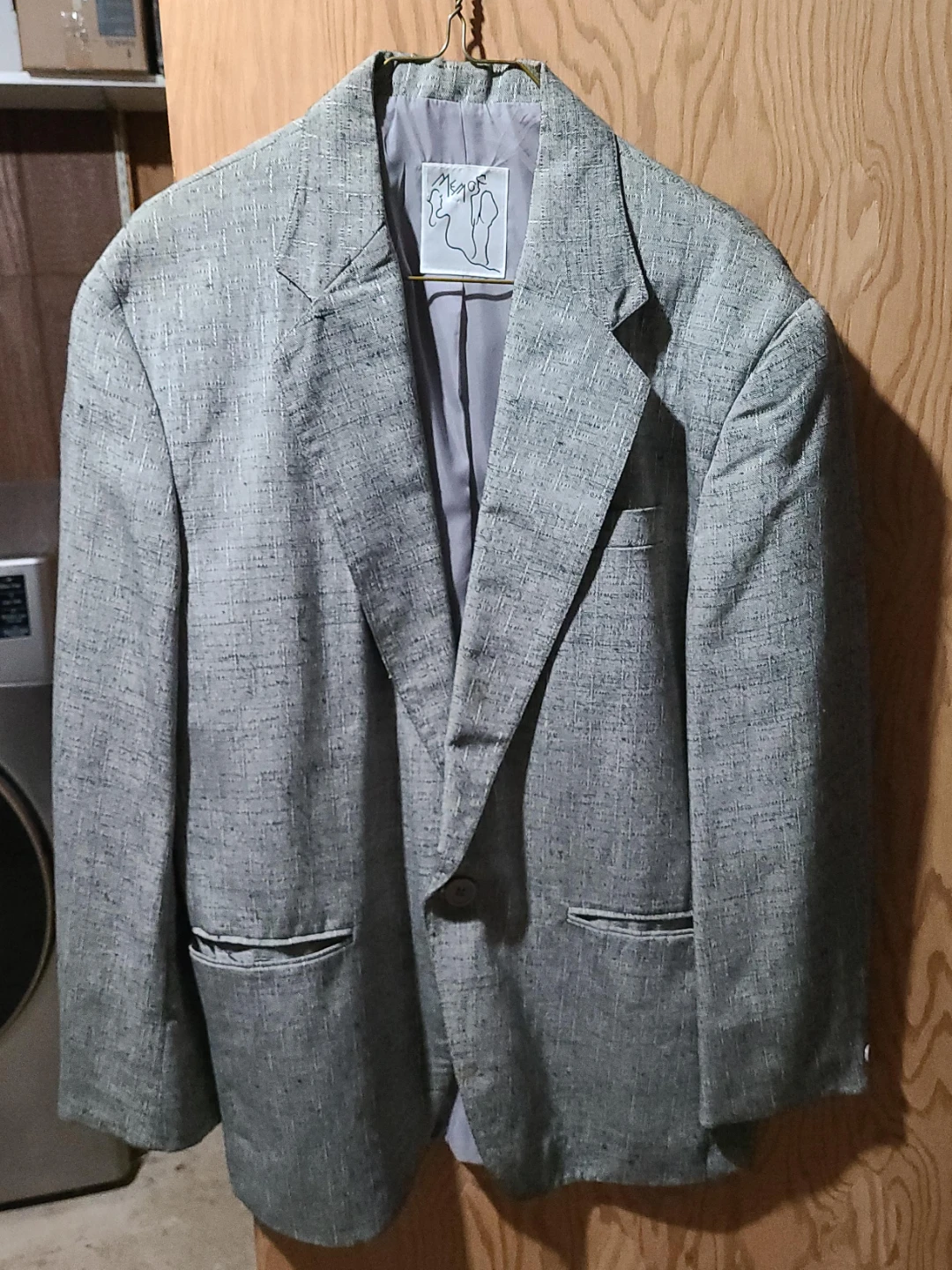 Grey Textured Blazer