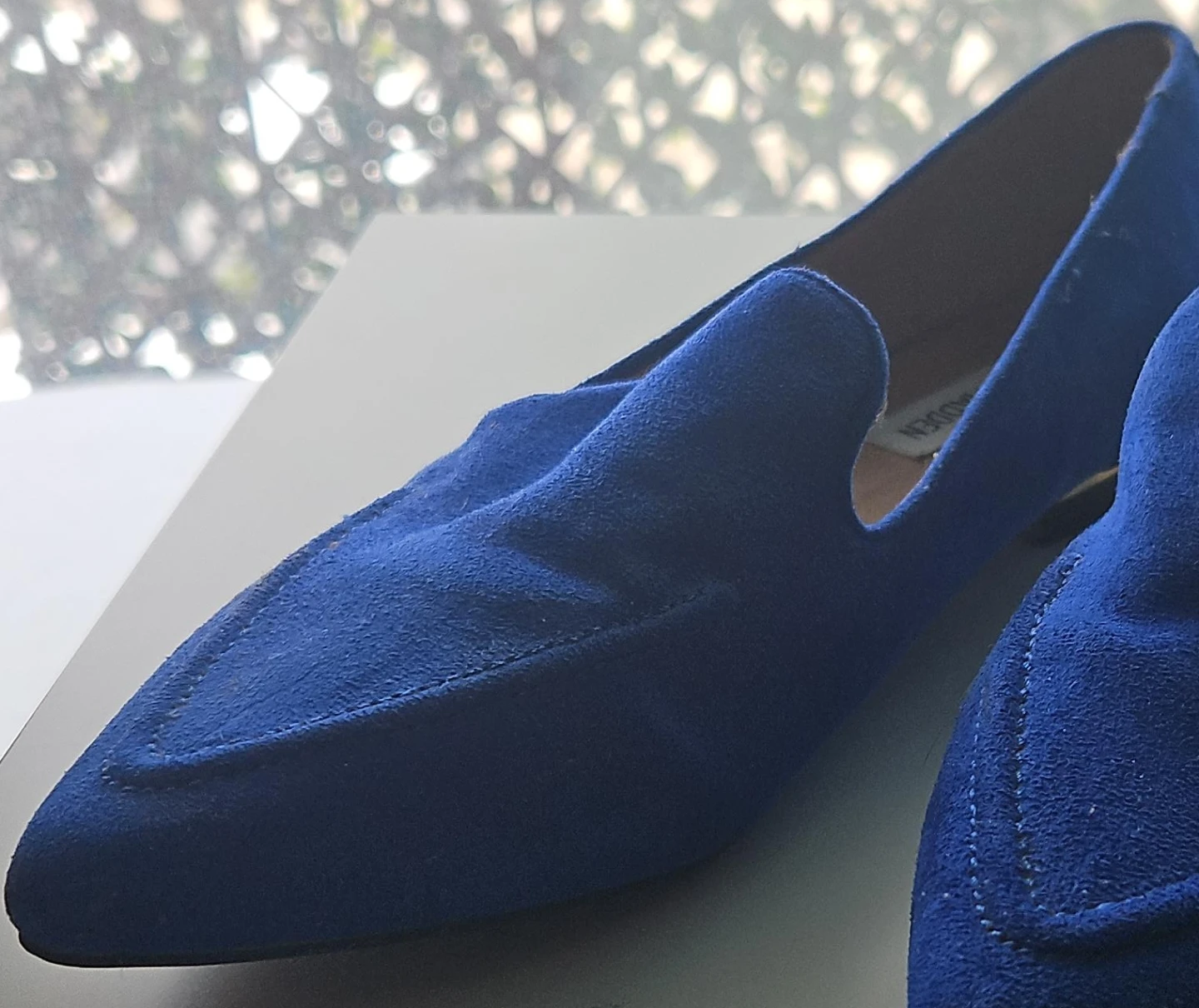 Steve Madden Blue Suede Loafers