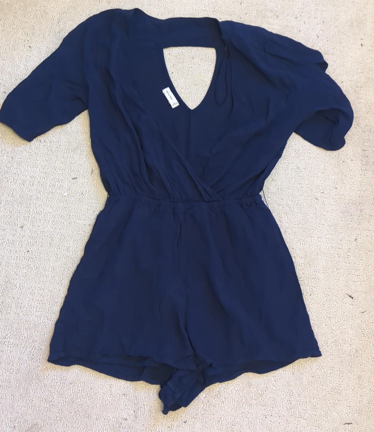 Circle & Beam Navy Blue Cutout Romper