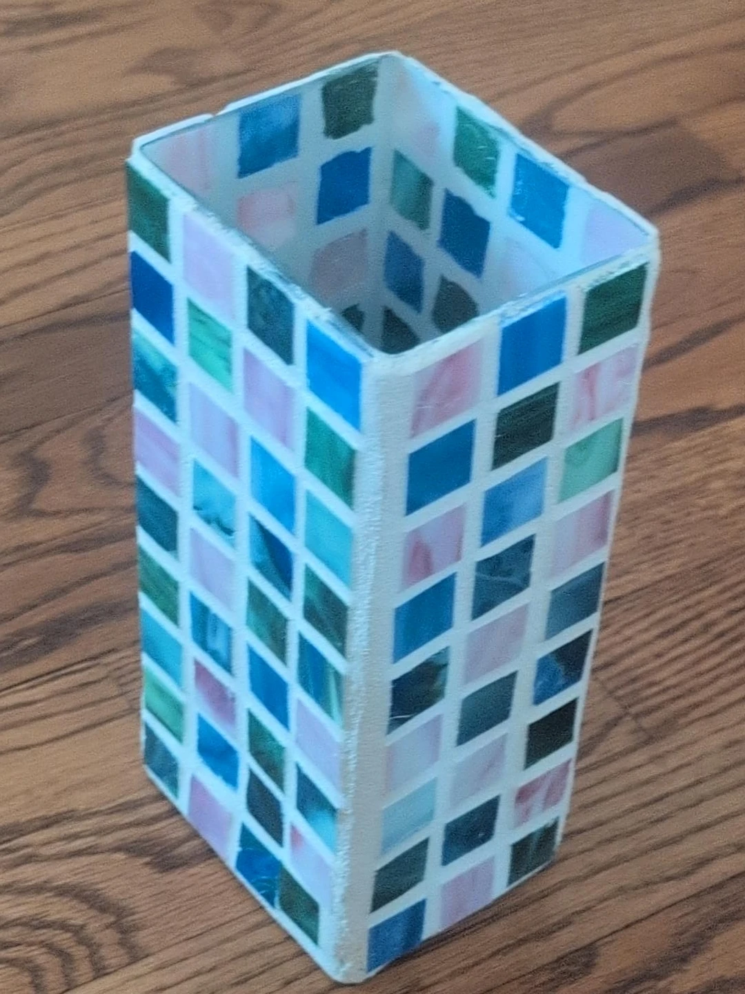 Mosaic Glass Vase