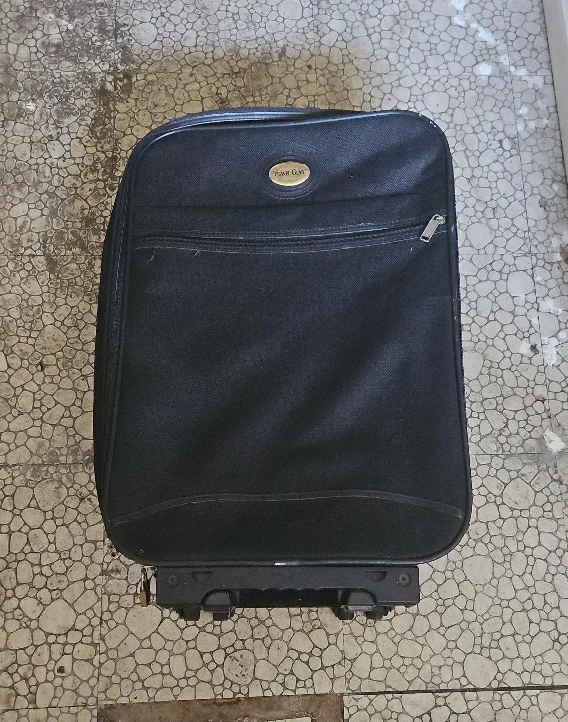 Travel Gear Black Wheeled Suitcase
