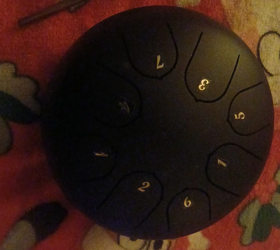 Black Steel Tongue Drum