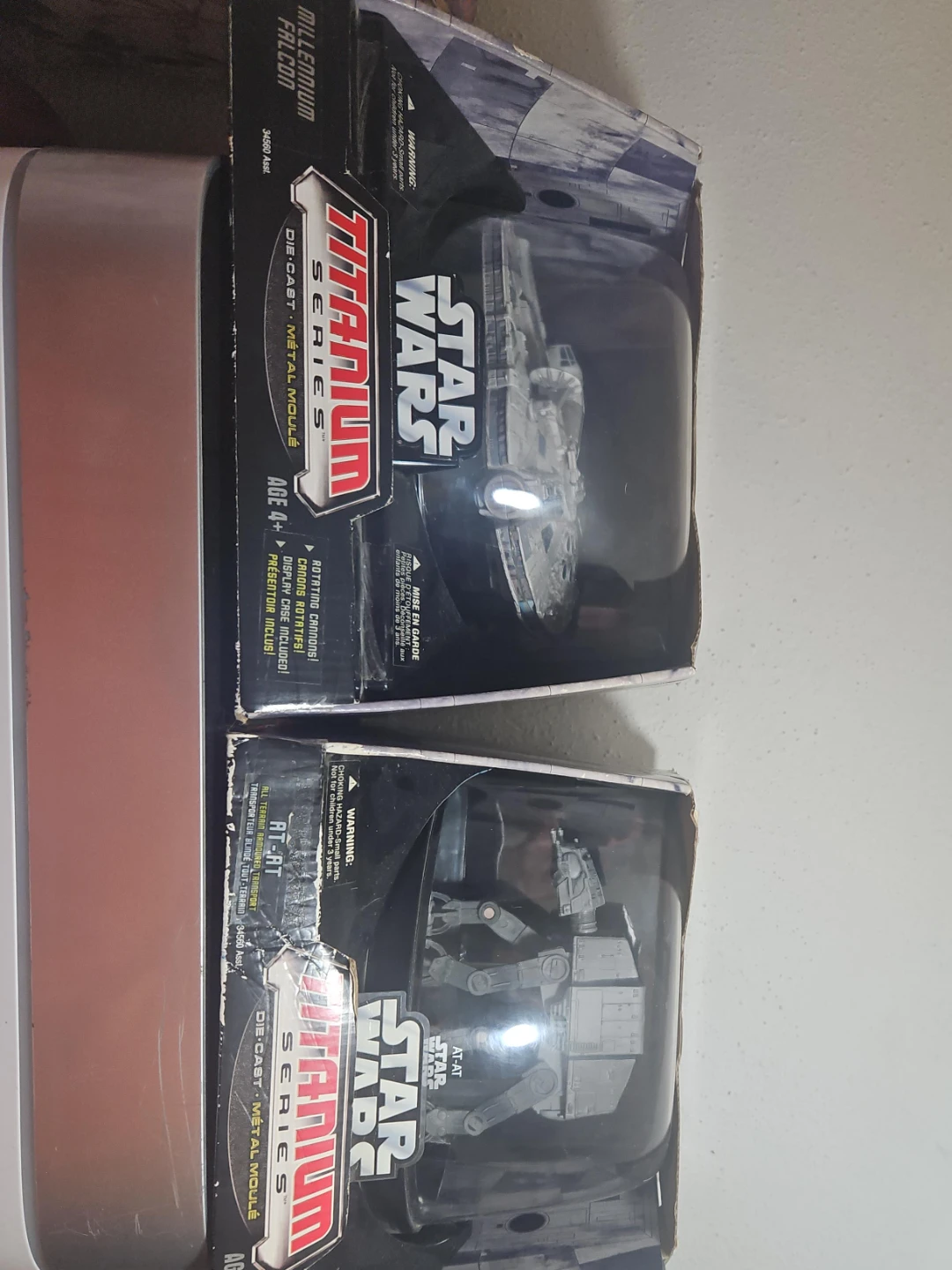 Star Wars Titanium Series Millennium Falcon & AT-AT