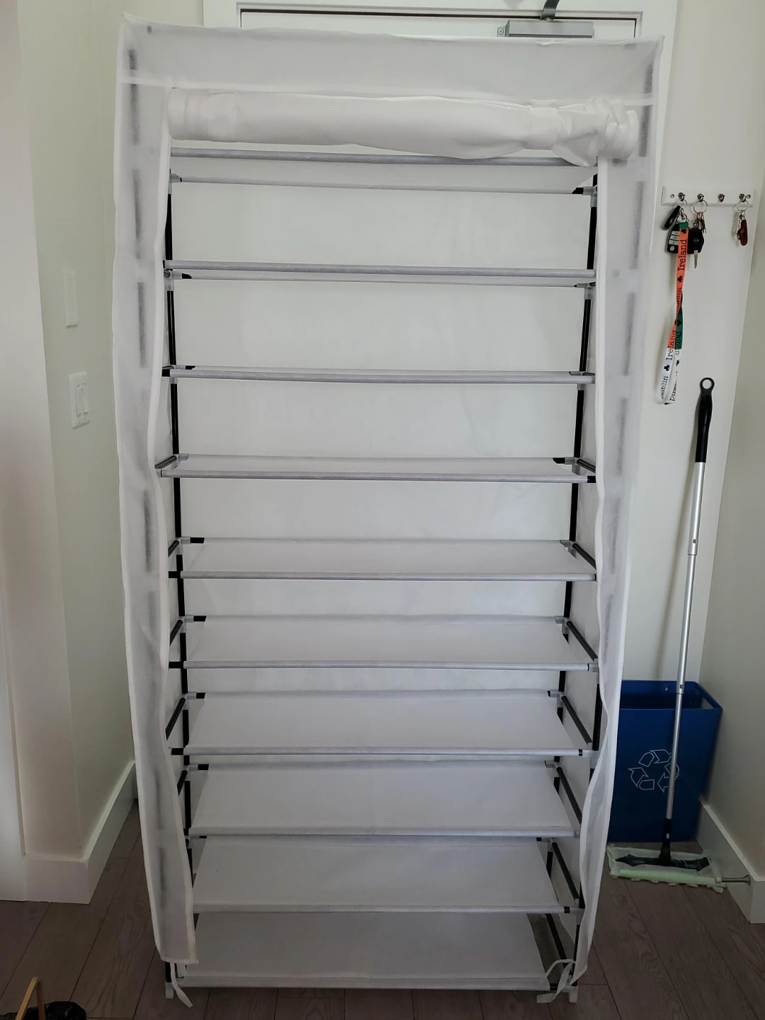 10-Tier Shoe Rack with Cover