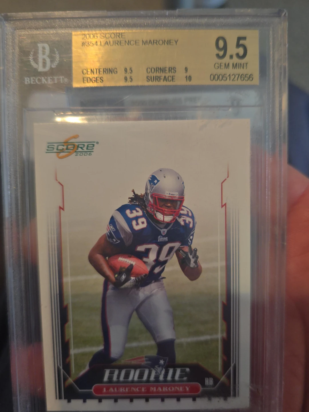 2006 Score Laurence Maroney #354 Rookie Football Card