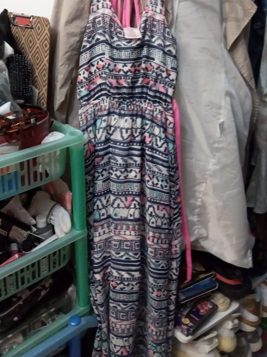 Dress with Geometric Print sz 8
