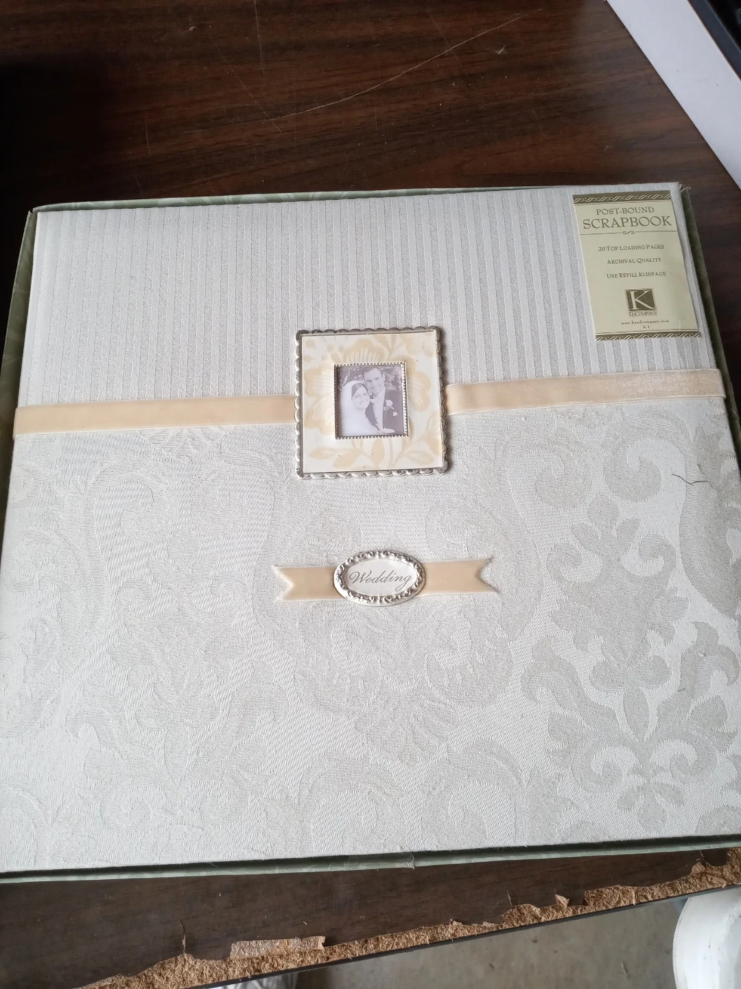 K&Company Post-Bound Wedding Scrapbook 12x12
