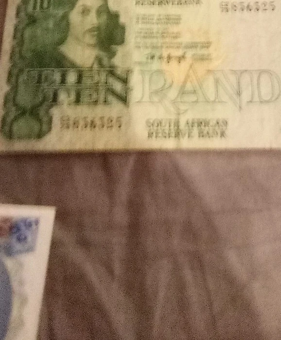 South African 10 Rand Banknote