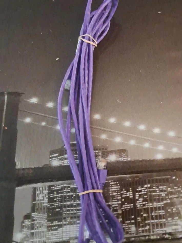 Purple Ethernet Cable