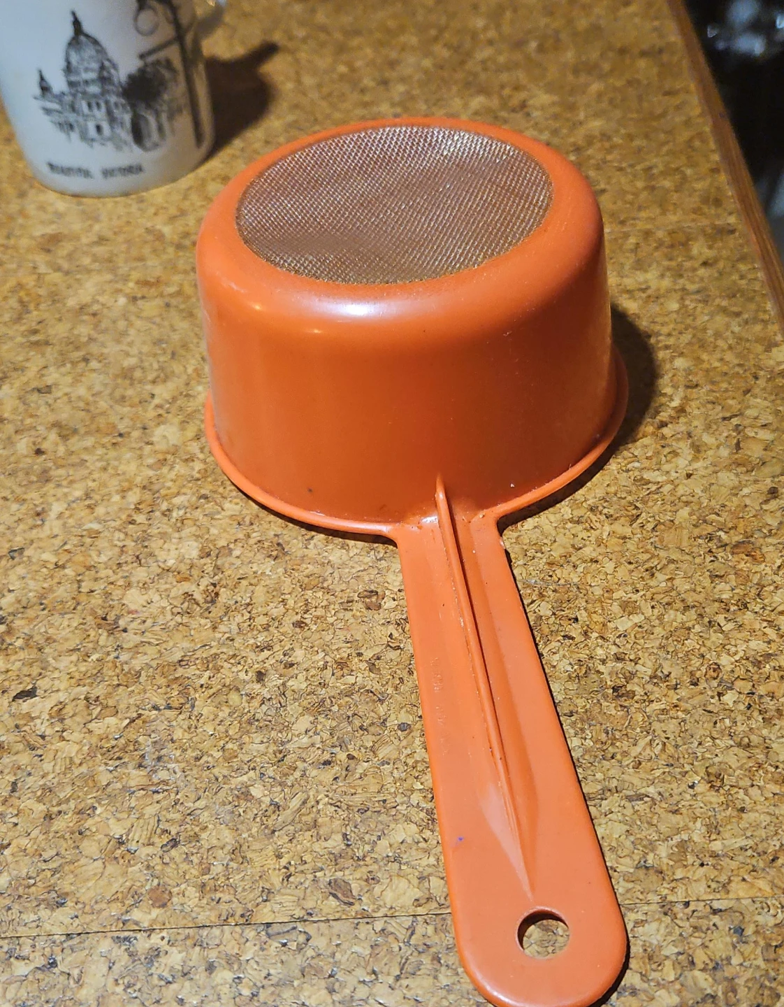 Orange Plastic Sieve/Strainer