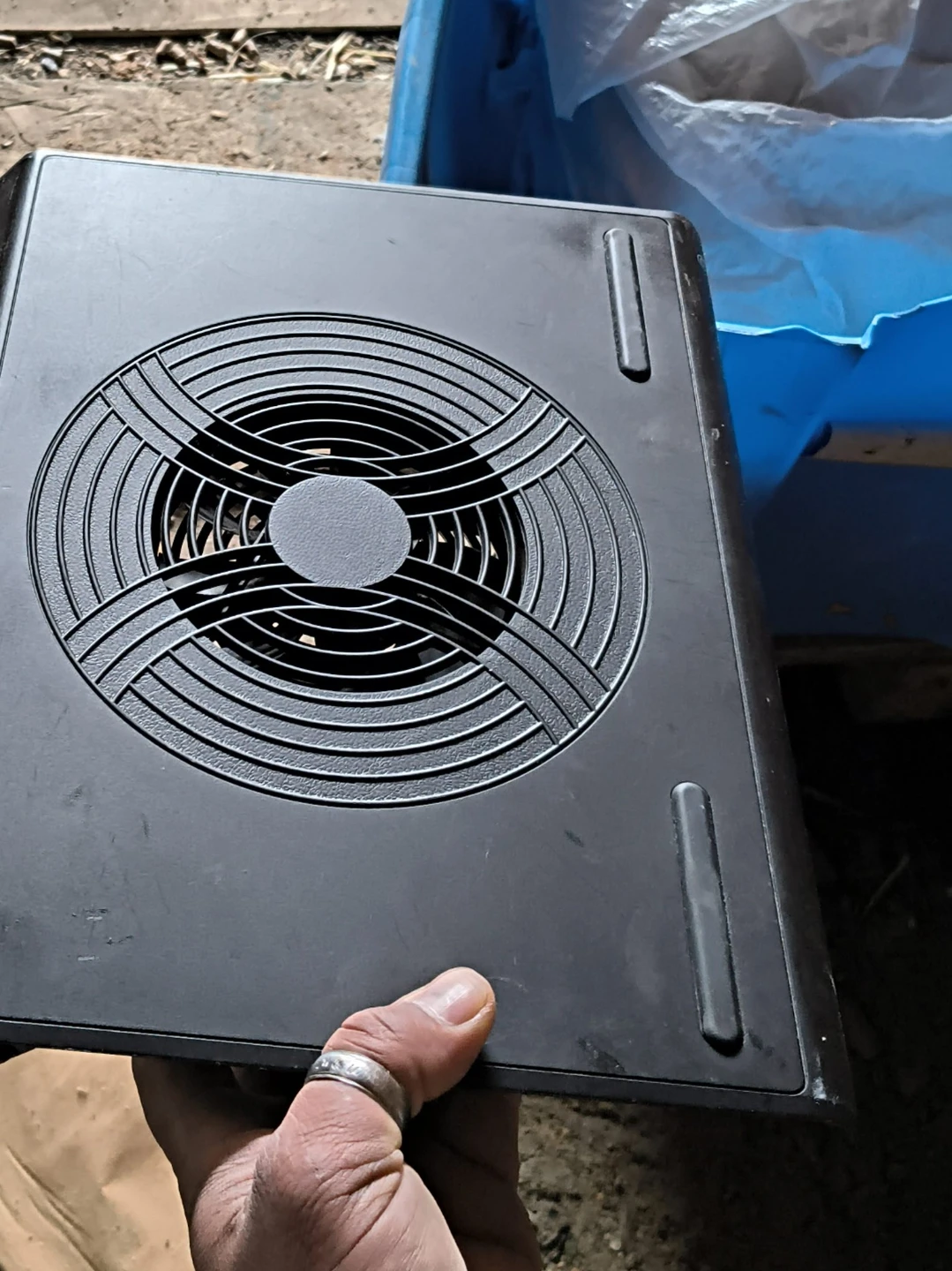 Black Computer Case Fan Grill