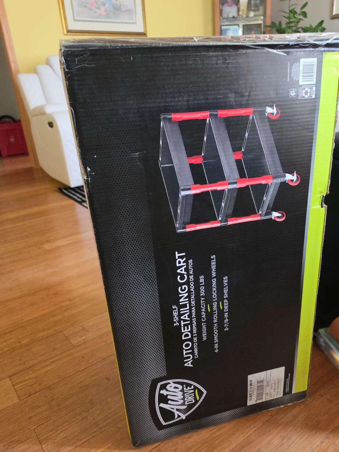 Auto Drive 3-Shelf Auto Detailing Cart