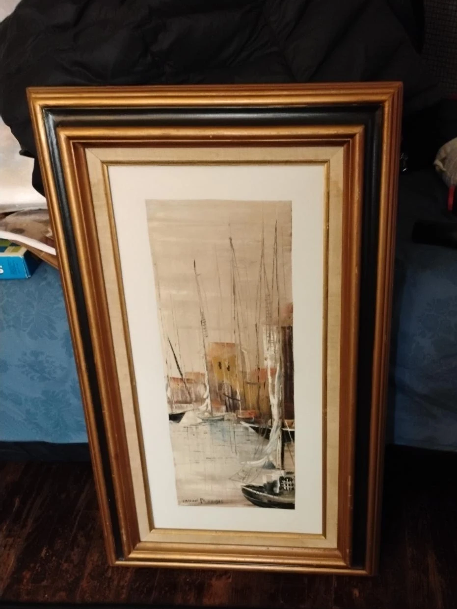 Gaston Petridis Painting of Sailboats - photo 2