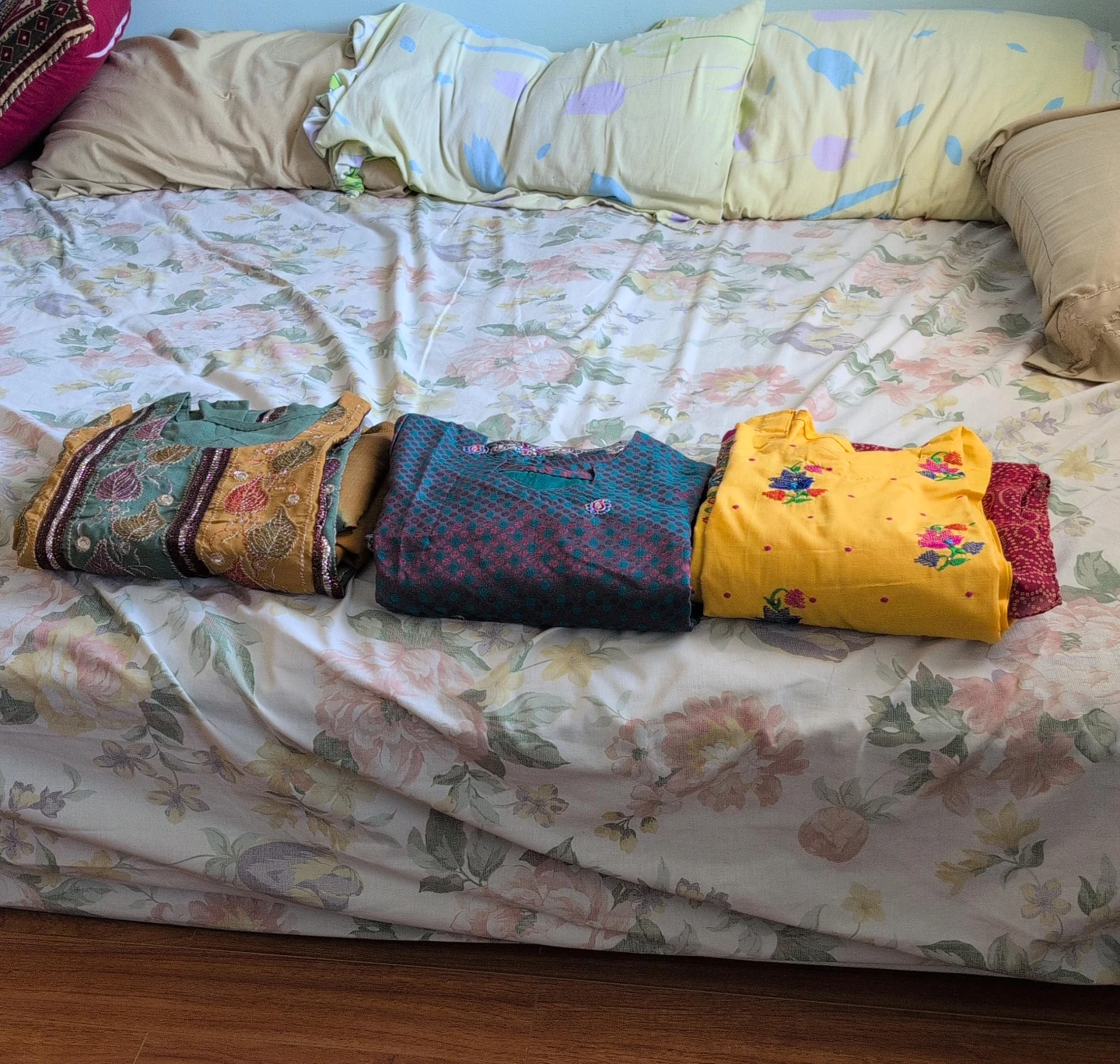 Three Embroidered Tops full suit $15 each