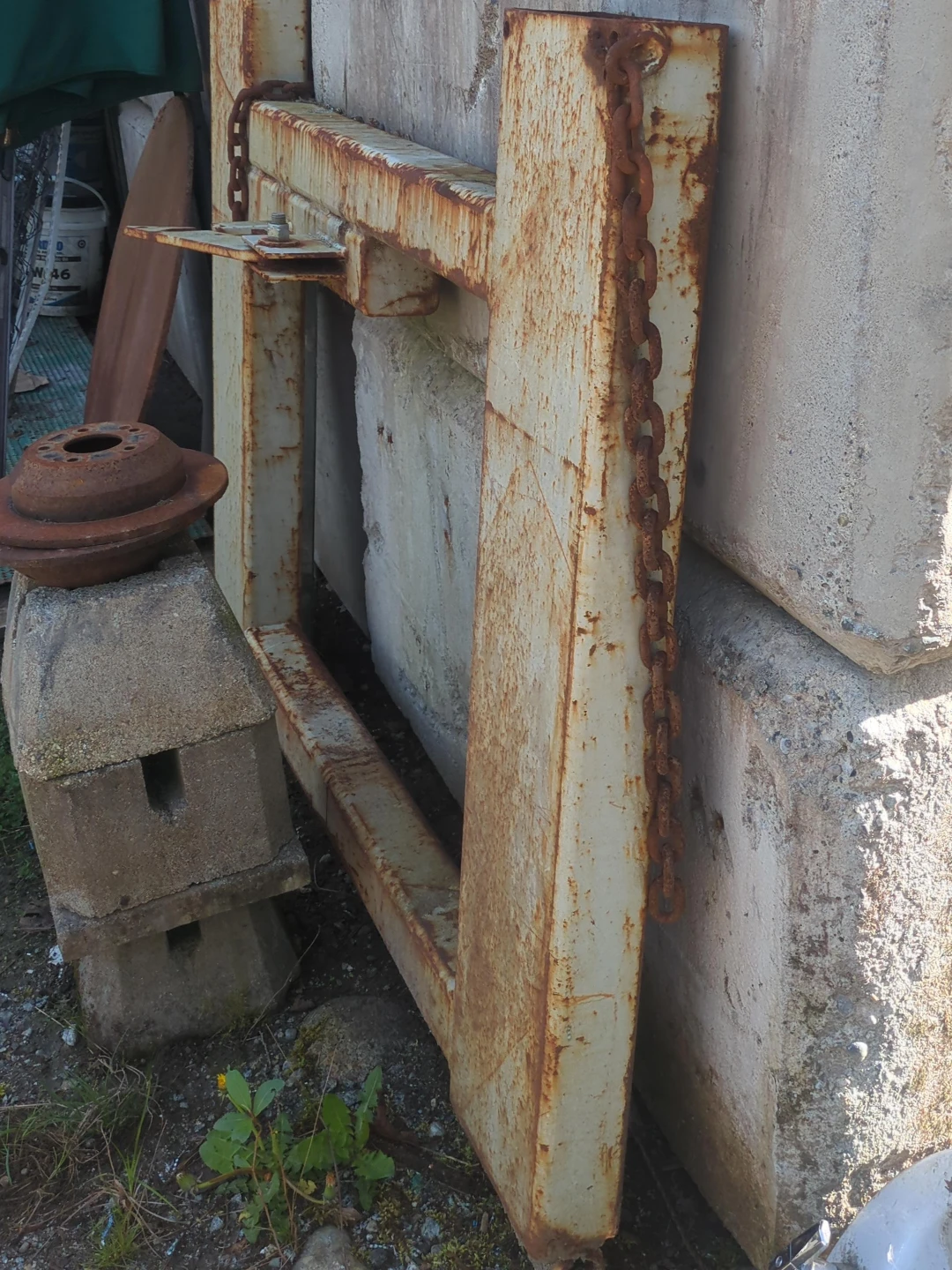 Used Metal boom lift attachment