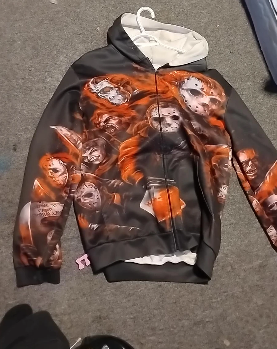 Horror Movie Character Zip-Up Hoodie