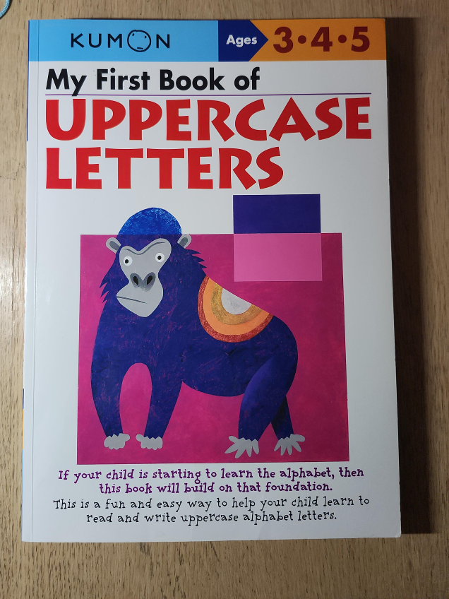 Kumon My First Book of Uppercase Letters for ages 3 4 5
