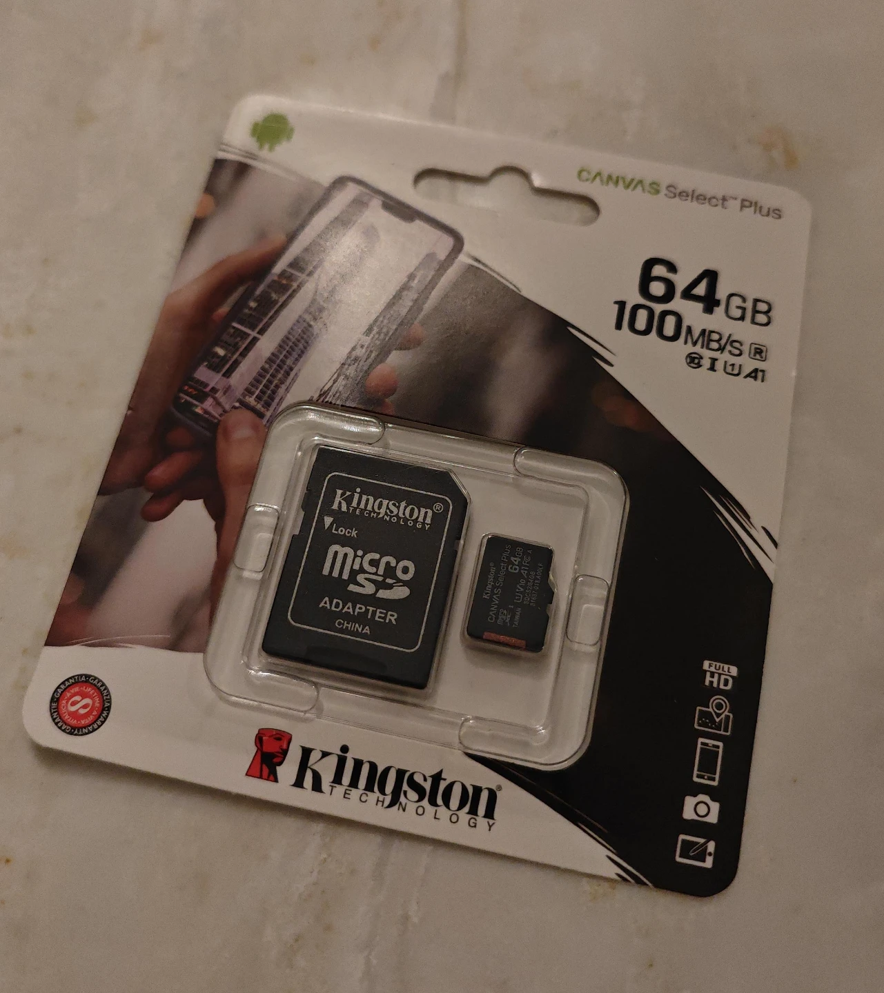Kingston 64GB MicroSD Card with Adapter - BRAND NEW