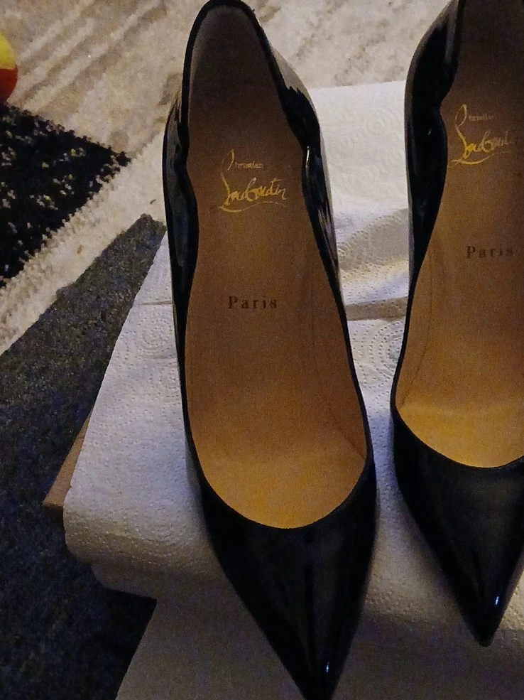 Christian Louboutin Black Patent Leather Heels