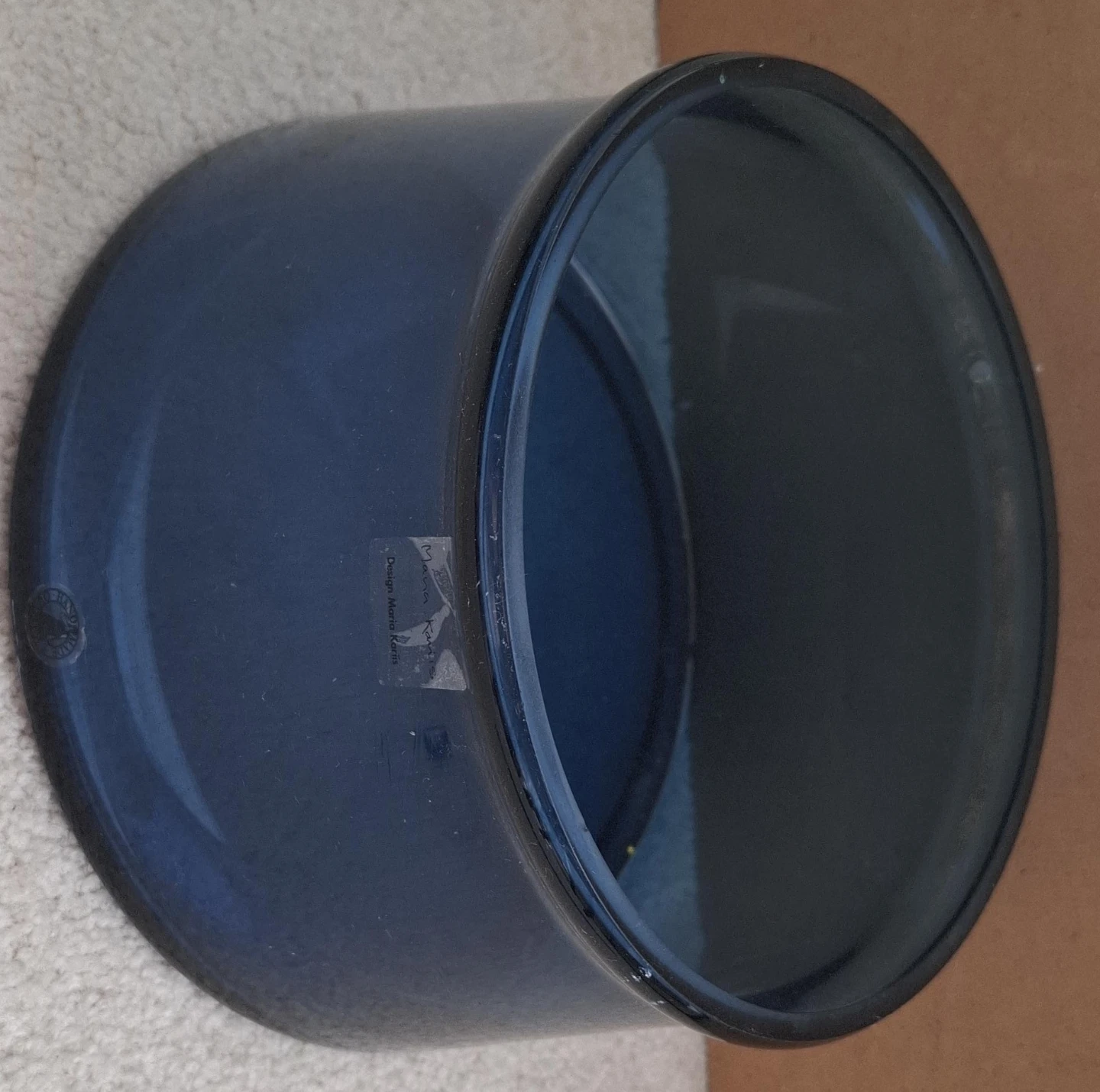 ​Vintage IKEA Cobalt Blue Glass Bowl - Designed by Maria Kariis