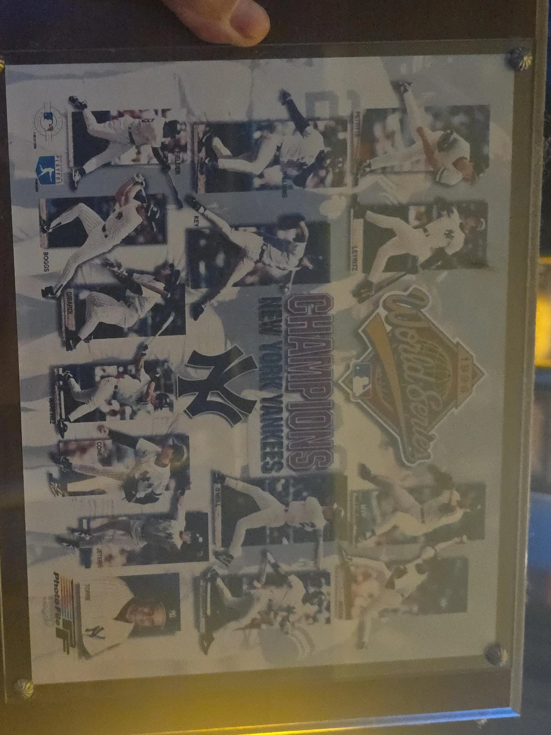 New York Yankees 1996 World Series Champions Photo Collage