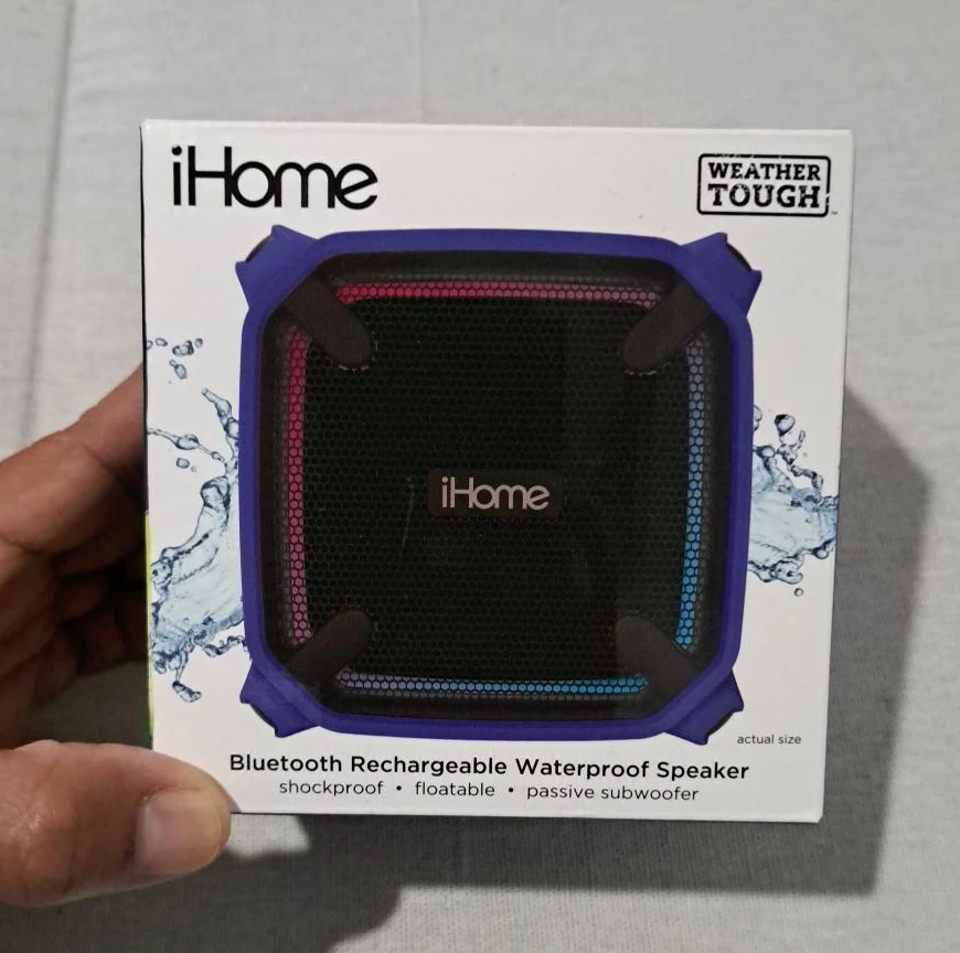 iHome Bluetooth Rechargeable Waterproof Speaker
