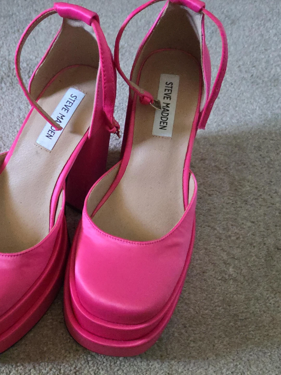 Steve Madden Women's Pink Platform Heels Size 7