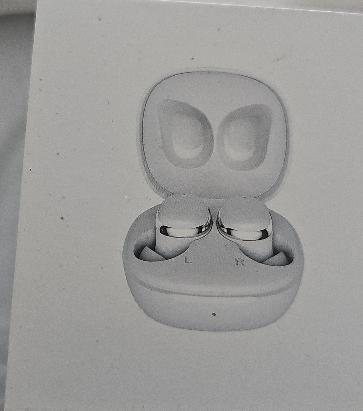 White Wireless Earbuds with Charging Case