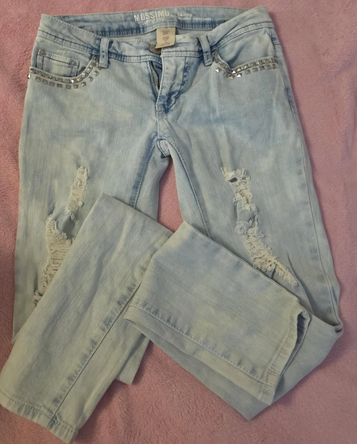 Mossimo Supply Co. "Skinny" Jeans with Studs and Rips