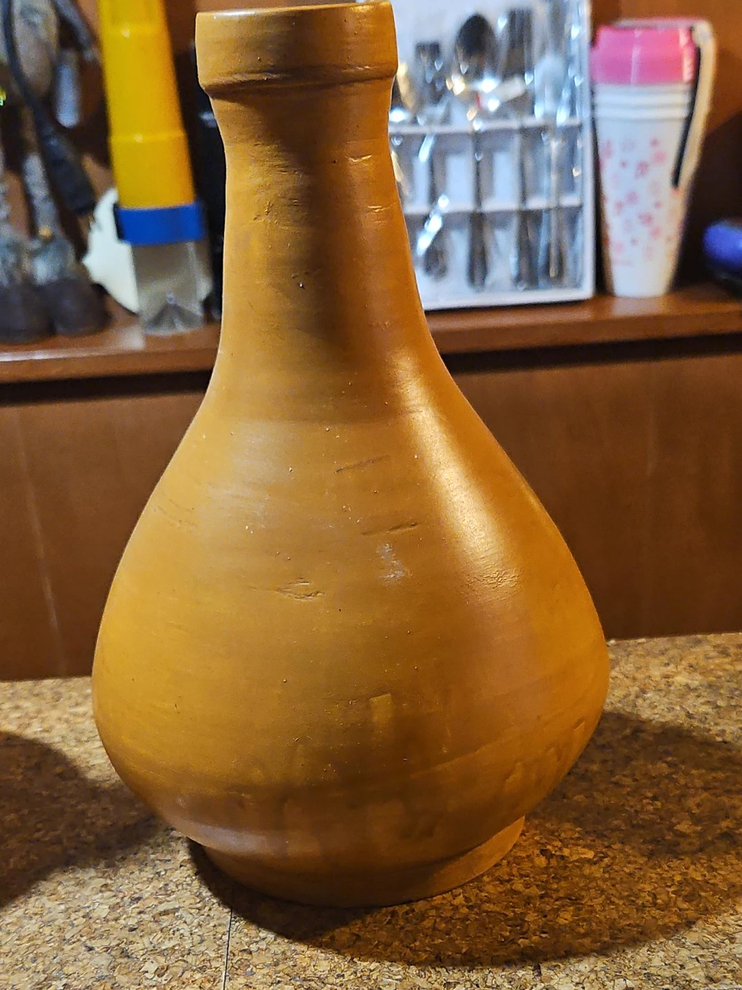 Set of 3 Terracotta Vases