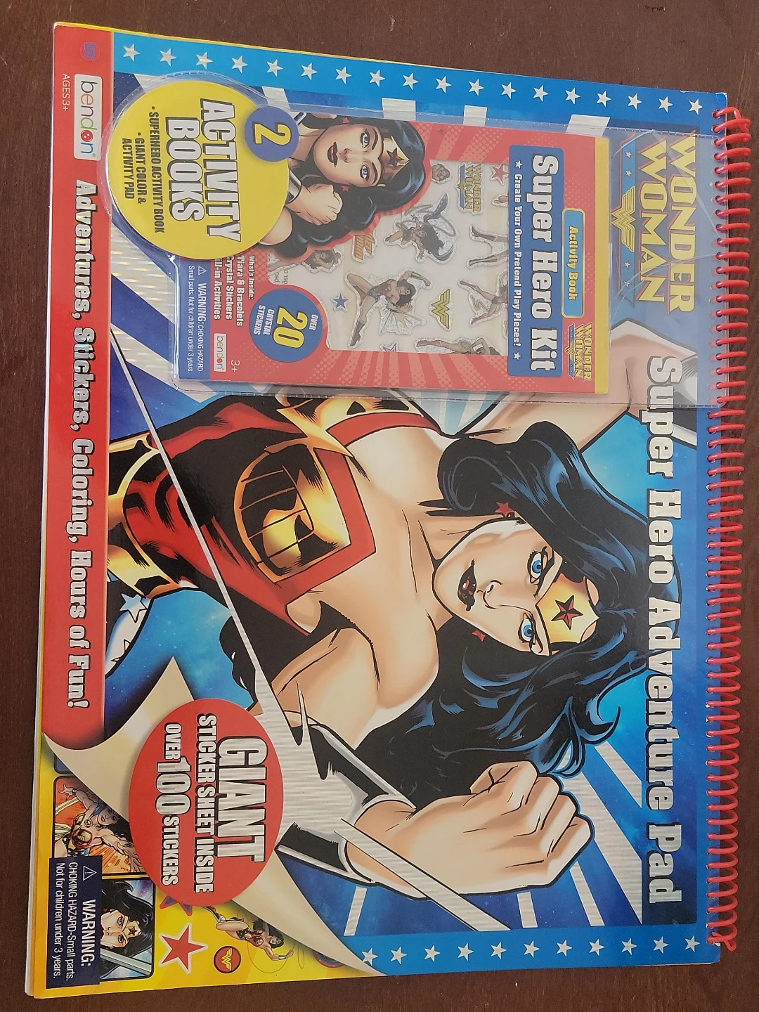 Wonder Woman Super Hero Adventure Pad and Activity Books