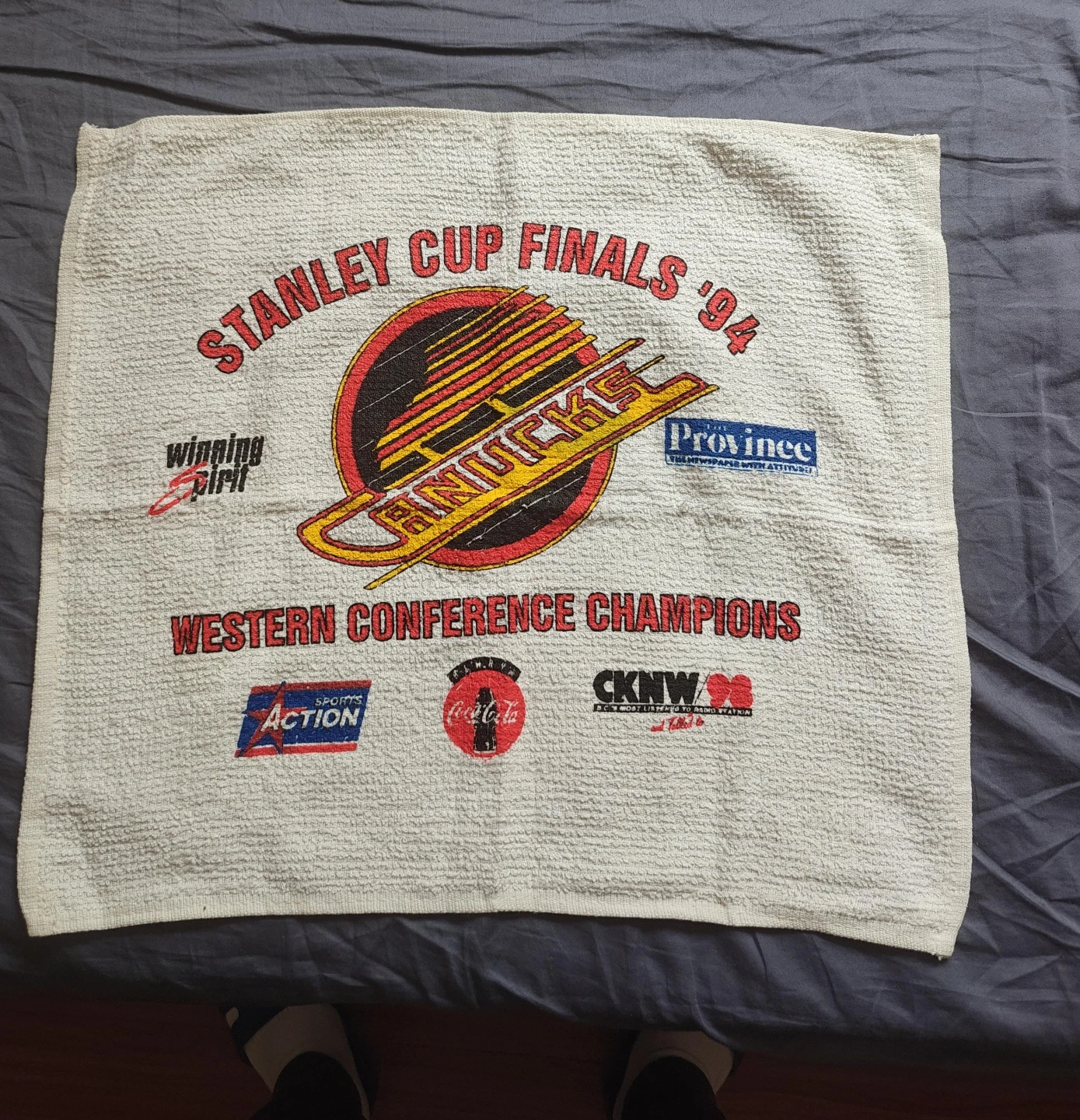 Stanley Cup Finals '94 Vancouver Canucks Towel