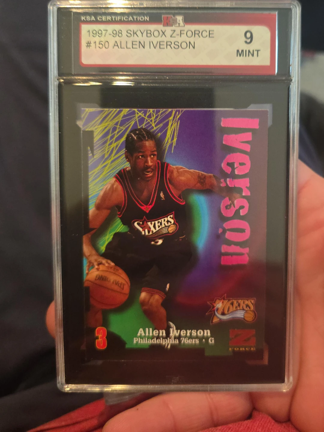 1997-98 Skybox Z-Force #150 Allen Iverson Basketball Card