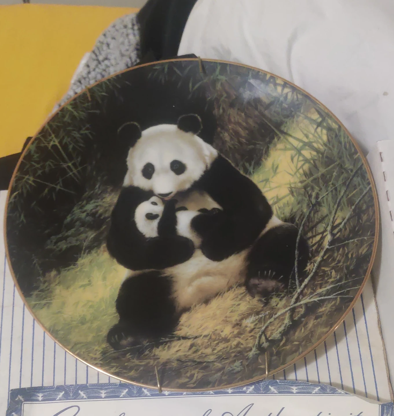W.S. George "The Panda" Collector Plate