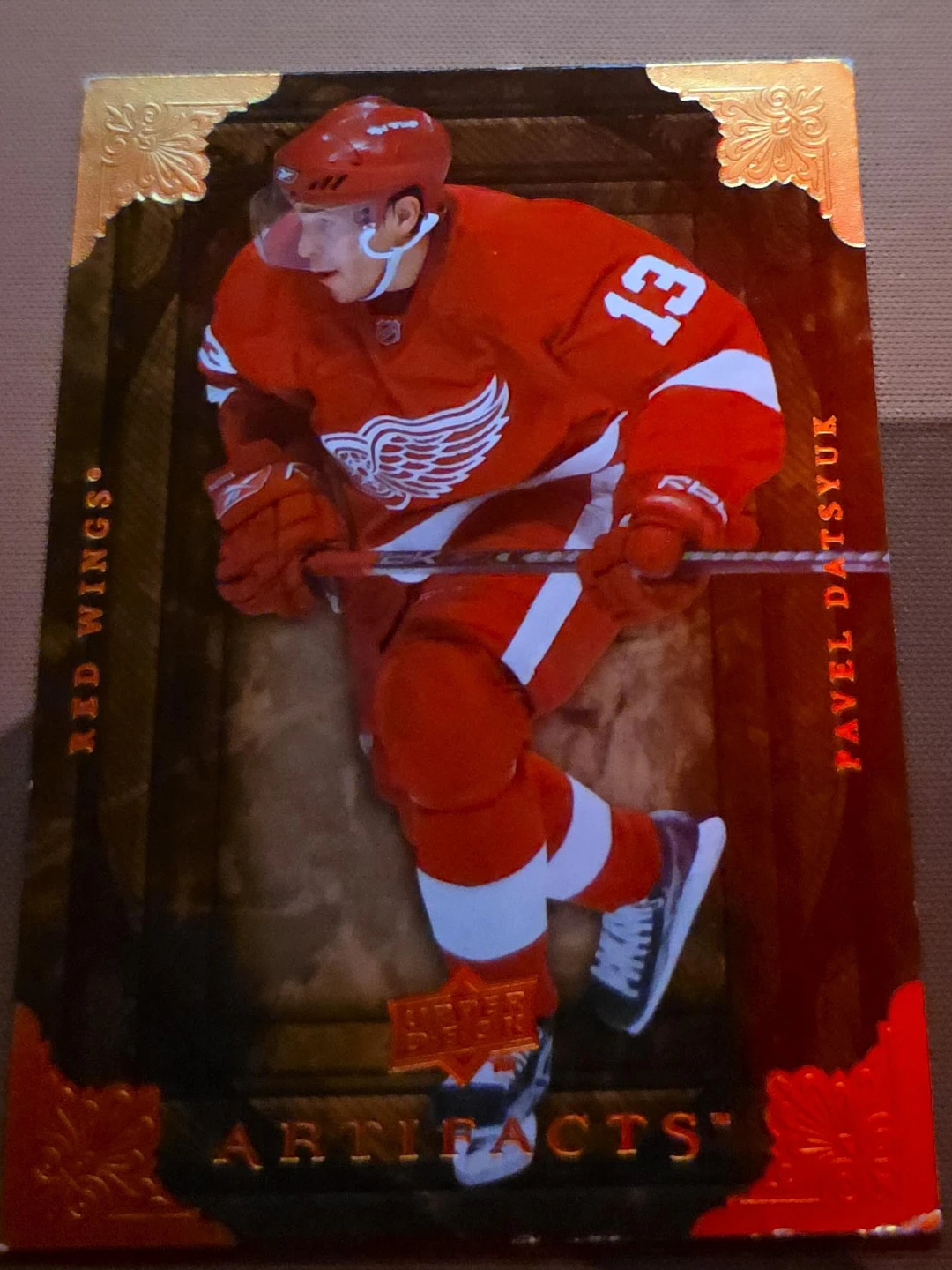 Pavel Datsyuk Red Wings Upper Deck Artifacts Hockey Card