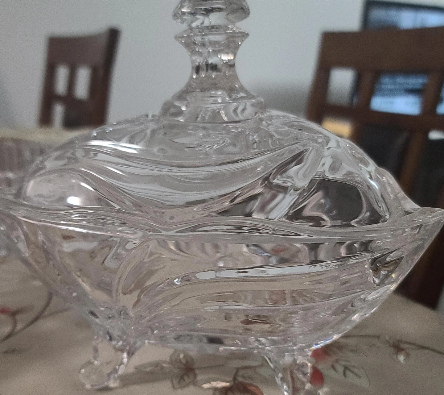 Crystal Candy Dish with Lid